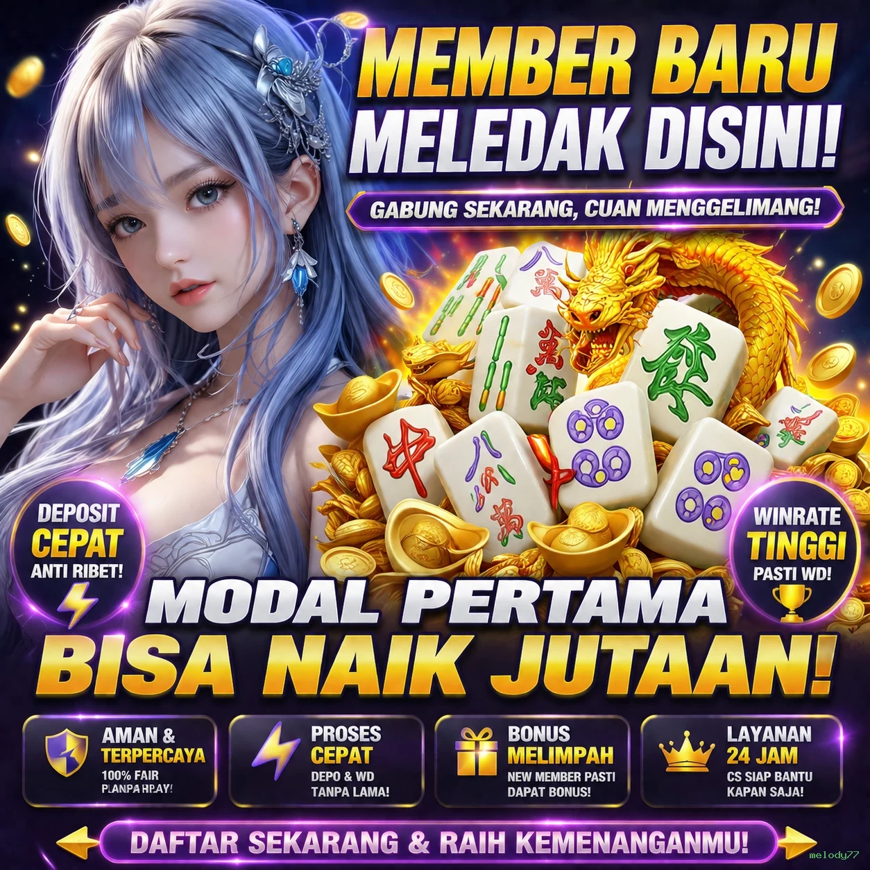 Cara Mendaftar dan Verifikasi Akun di melody77
